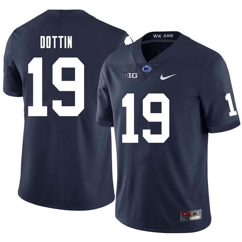 NCAA Nike Men's Penn State Nittany Lions Jaden Dottin #19 College Football Authentic Navy Stitched Jersey CCX8198CN